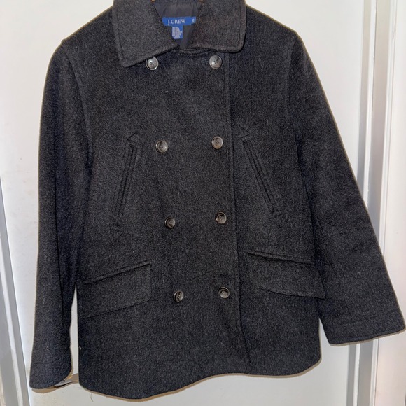 J. Crew Jackets & Blazers - J.Crew Women's Petite Small Wool Blend Peacoat Charcoal Gray‎